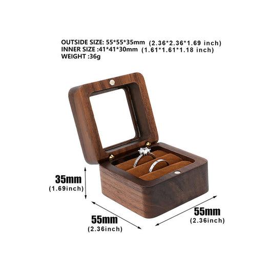 Wooden Ring Box - product view 2
