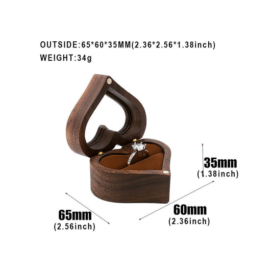 Wooden Ring Box - product view 2