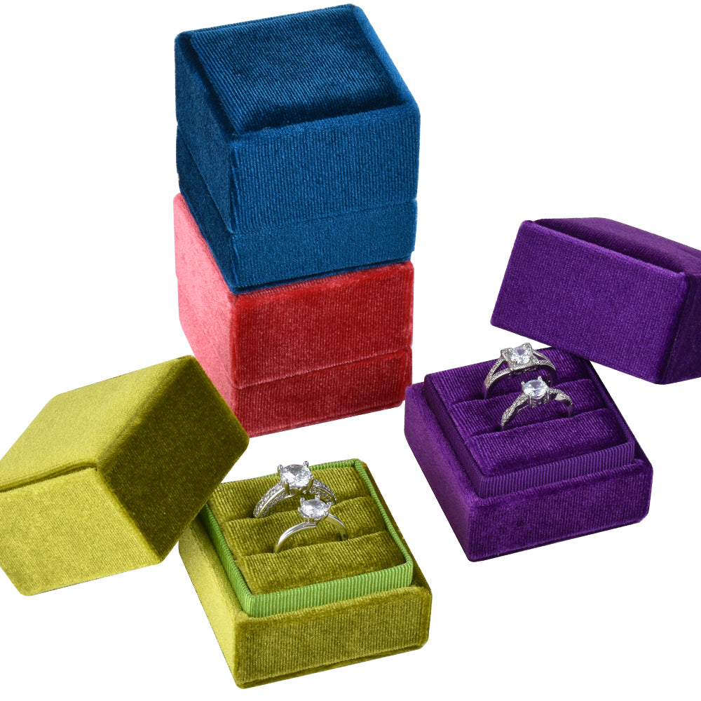 VW07 Series Big Size Fancy Square Ring Velvet Boxes – Jeweller Buy