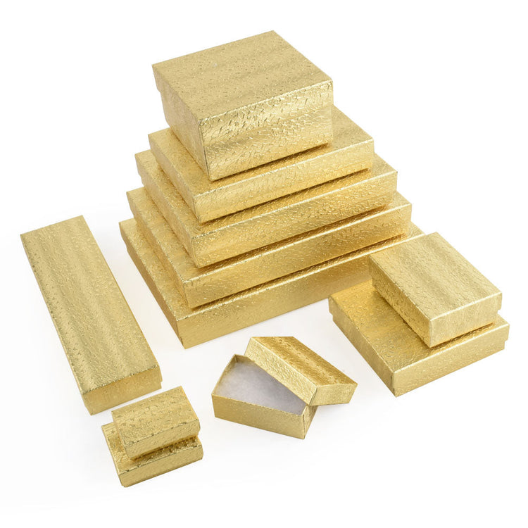 Regular cotton filed jewelry boxes for wholesale jewelry packaging