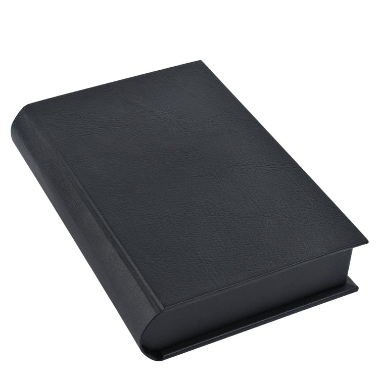 Closed black book-style video jewelry box VB05 for an engagement presentation