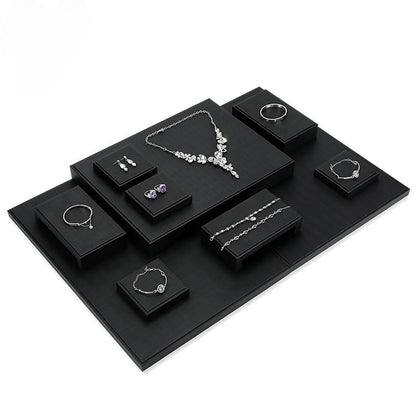 Black Silk Texture Jewelry Display Prop for Jade, Bracelets and Buddha Beads