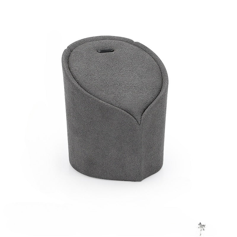 Microfiber Slanted Ring Display Stand, Jewelry Ring Organizer & Showcase