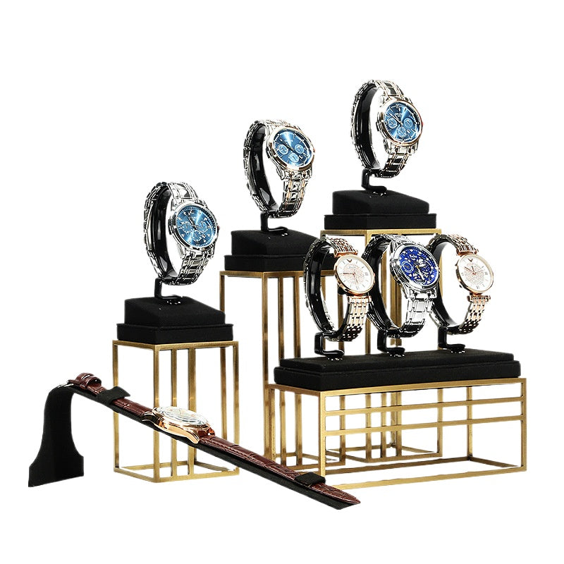 Luxury Watch Display Stand Complete Watch Display Set for Window & Live Streaming