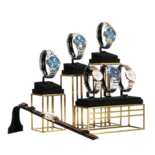 Luxury Watch Display Stand Complete Watch Display Set for Window & Live Streaming