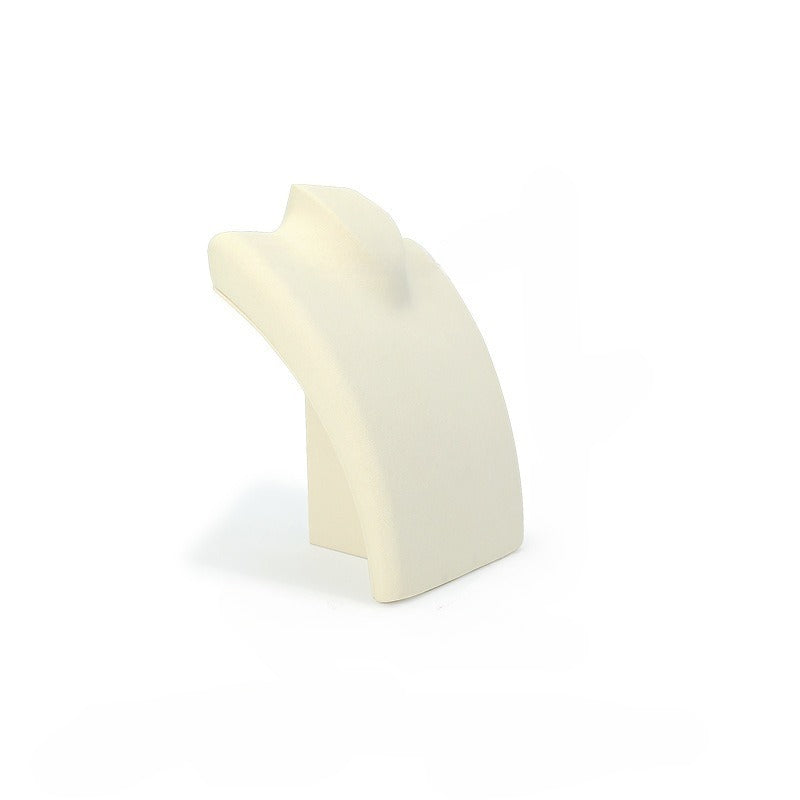 Microfiber Vertical Mannequin Necklace Display Stand，Bust Pendant Jewelry Display Prop