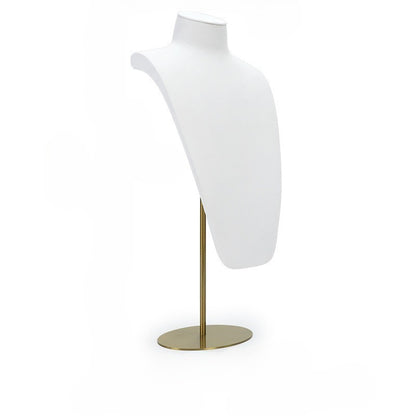 Luxury Velvet Leather & Lacquered Jewelry Display Stand for Earrings Necklaces