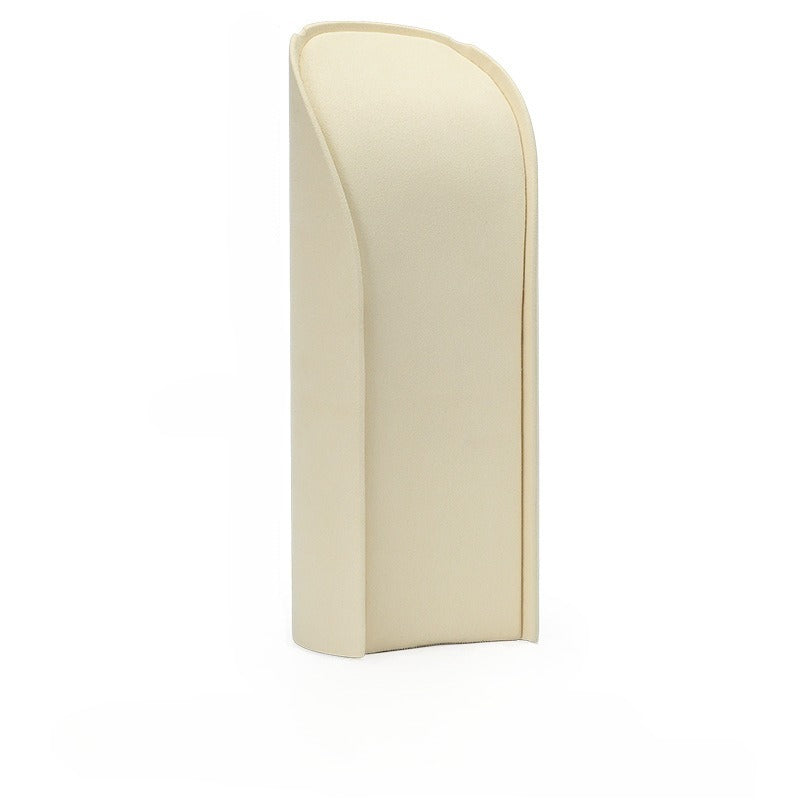 New Microfiber Curved Necklace Display Stand | Luxury Jewelry Showcase for Retail & Home Display