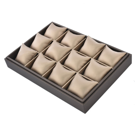 PU Jewelry Display Watch Tray with 12 Grids