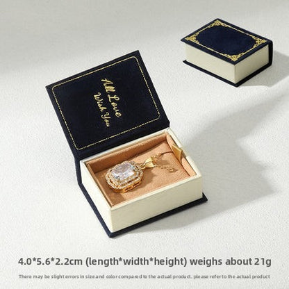 Retro Jewelry Book Shape Box