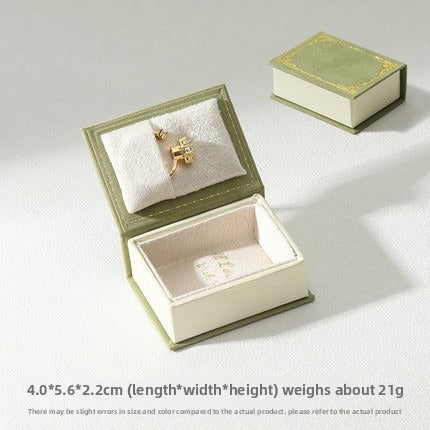 Retro Jewelry Book Shape Box