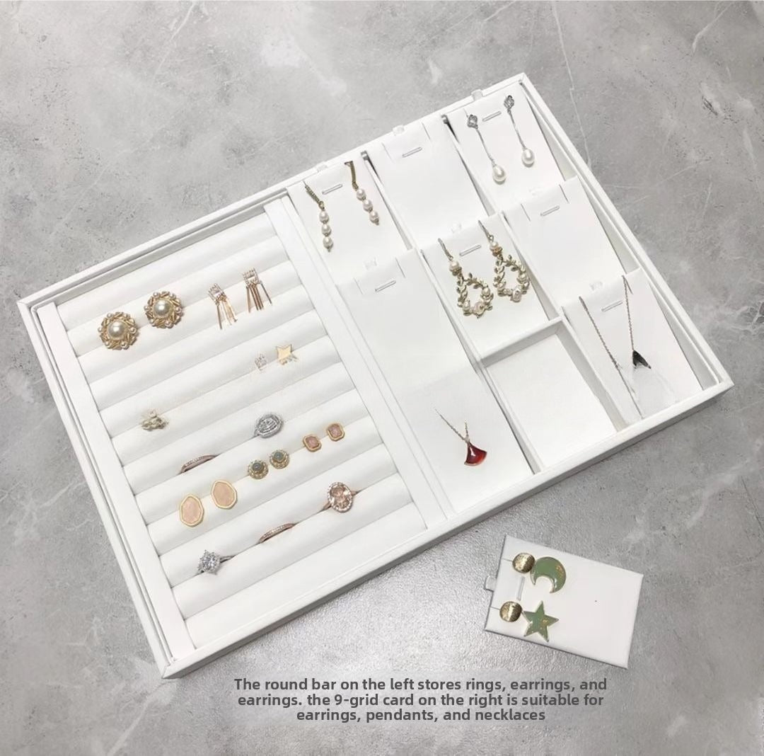 Brushed Leather Jewelry Tray