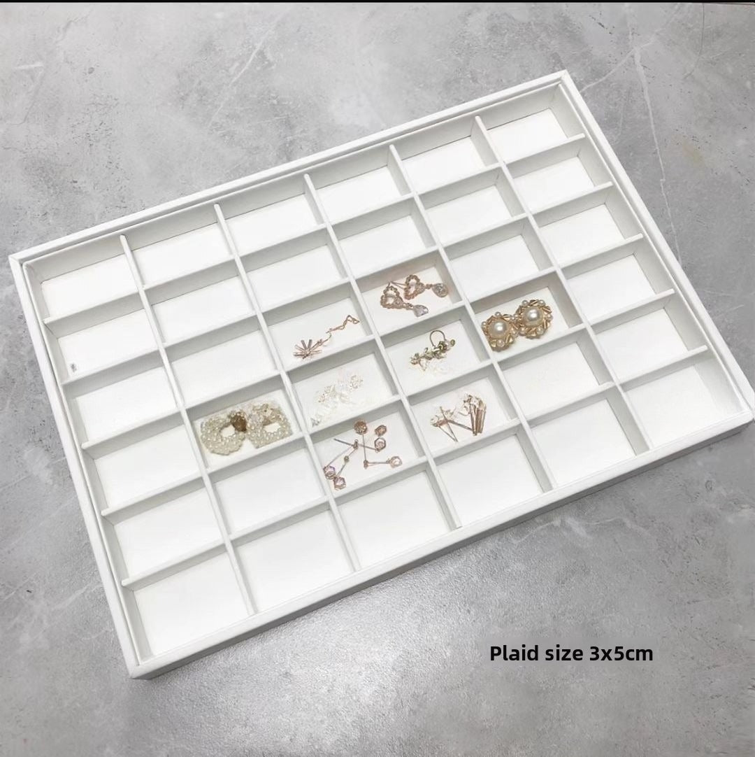 Brushed Leather Jewelry Tray