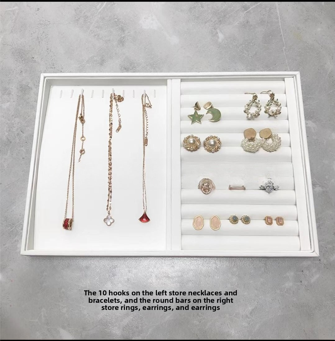 Brushed Leather Jewelry Tray