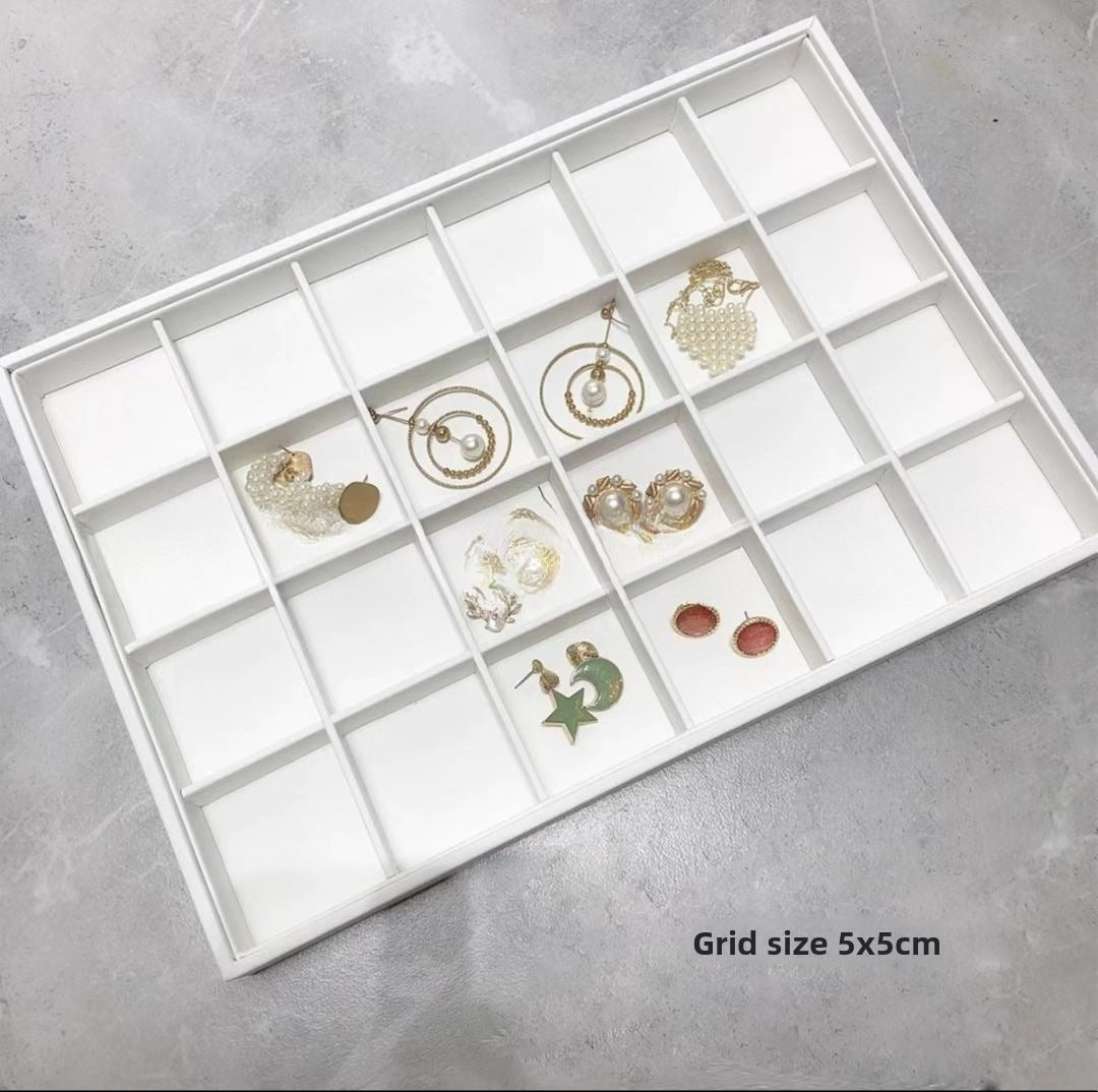 Brushed Leather Jewelry Tray