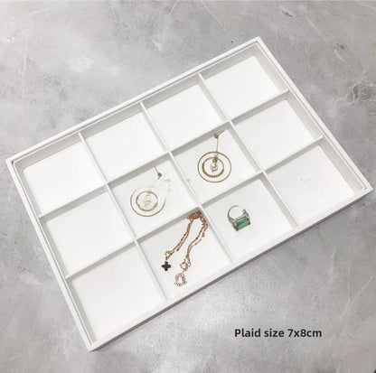 Brushed Leather Jewelry Tray