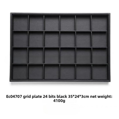 Brushed Leather Jewelry Tray