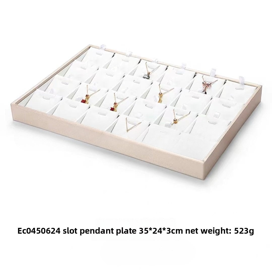 Brushed Leather Jewelry Tray