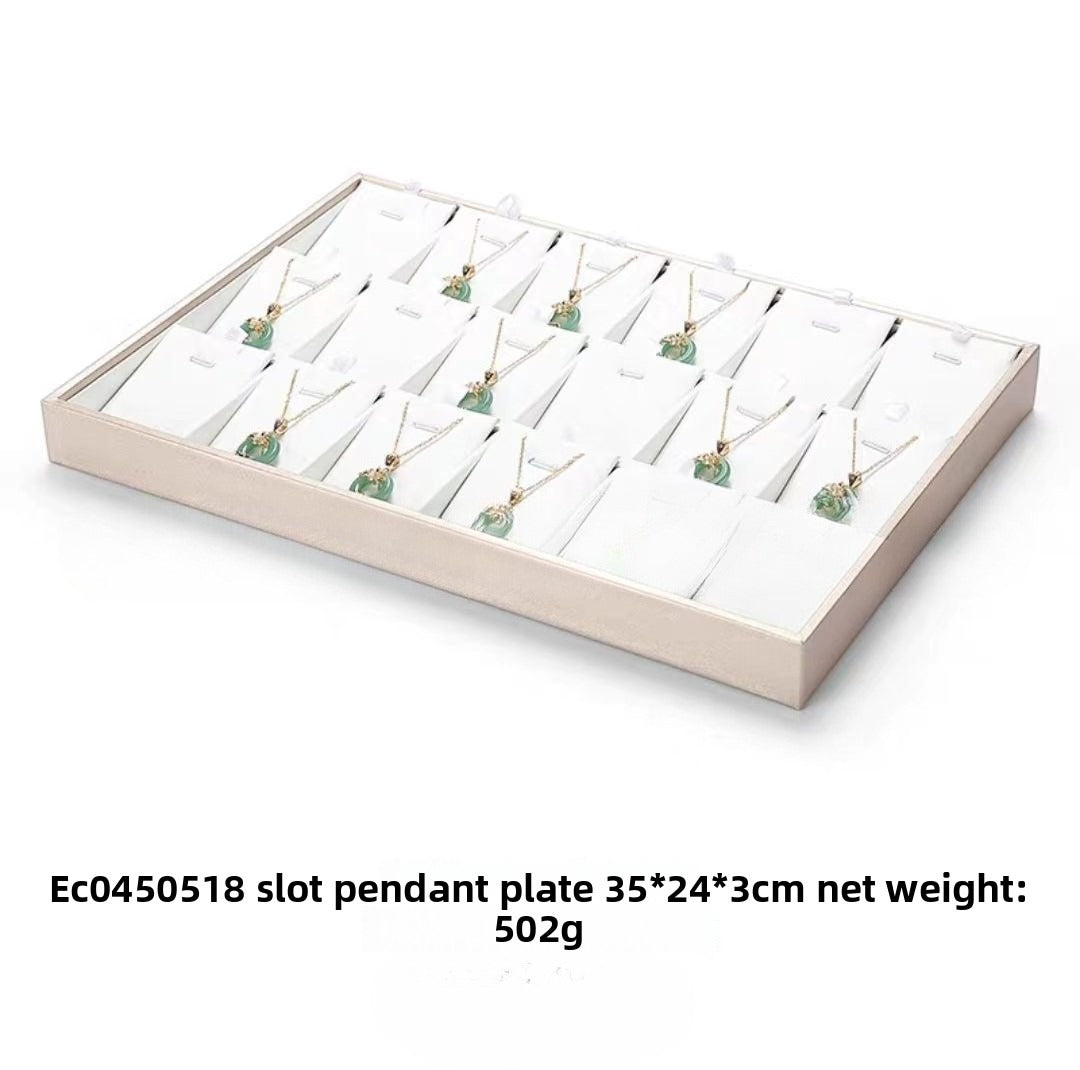 Brushed Leather Jewelry Tray