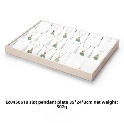 Brushed Leather Jewelry Tray