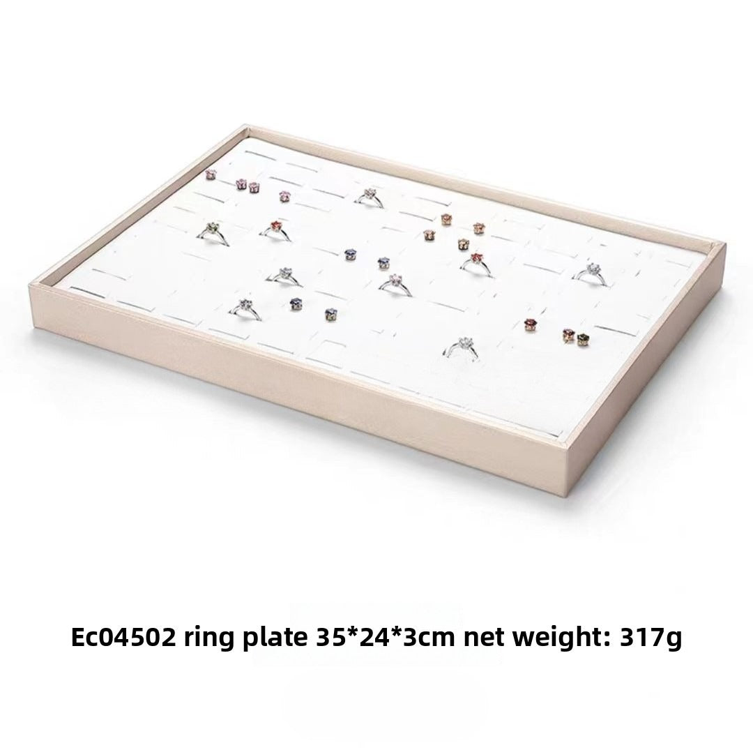 Brushed Leather Jewelry Tray