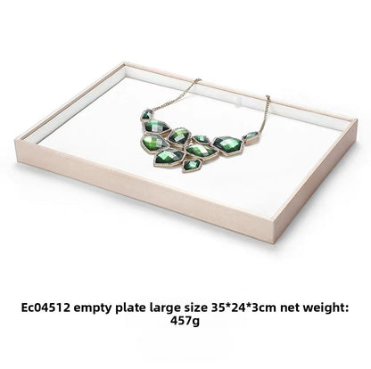 Brushed Leather Jewelry Tray