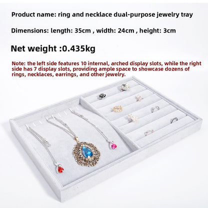 Gray Velvet  Jewelry Tray
