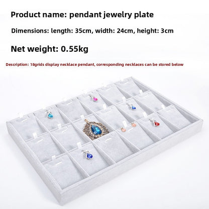 Gray Velvet  Jewelry Tray