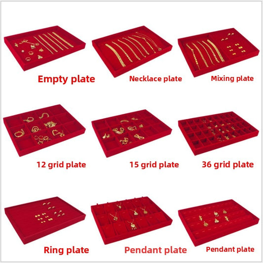 Red Flannel Jewelry Tray