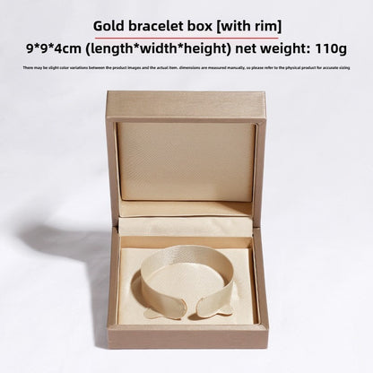 Green And Champagne Leather Jewelry Box