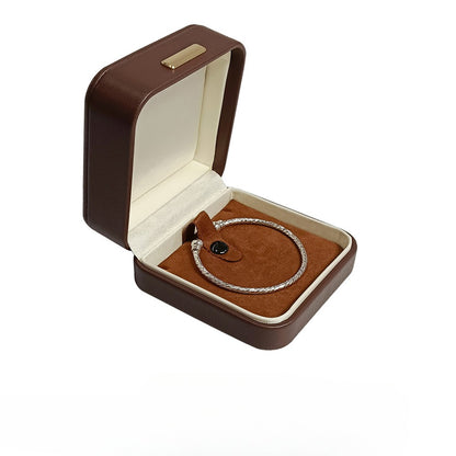 Brown High Quality PU Leather High-end Jewelry Box