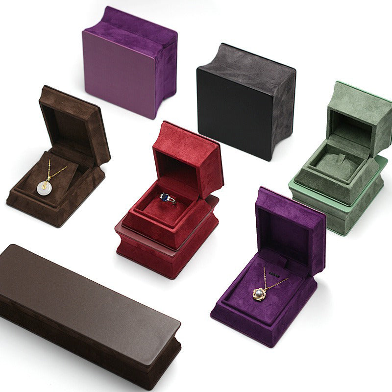 Waist jewelry packaging box PU leather ring box pendant earrings bracelet box jade ancient method packaging box