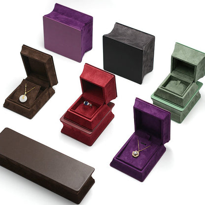 Waist jewelry packaging box PU leather ring box pendant earrings bracelet box jade ancient method packaging box