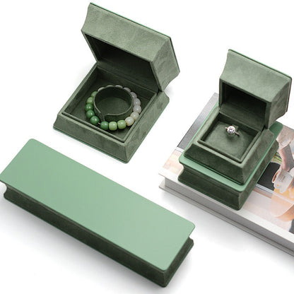 Waist jewelry packaging box PU leather ring box pendant earrings bracelet box jade ancient method packaging box