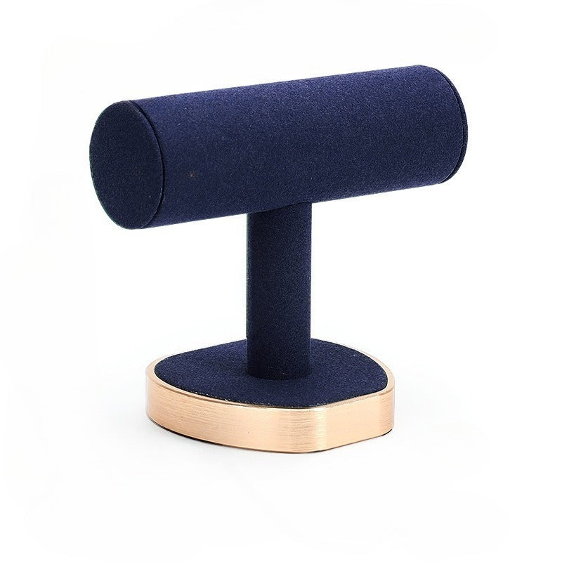 New Royal Blue Microfiber & Metal Jewelry Display Stand for Necklaces, Rings and Pendants