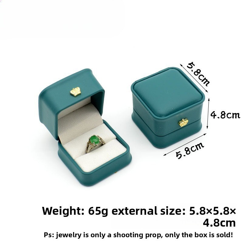 Crown Waist PU Jewelry Box