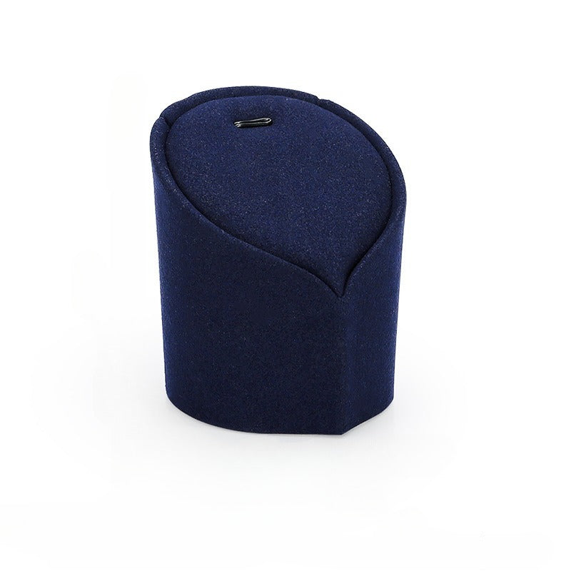 Microfiber Slanted Ring Display Stand, Jewelry Ring Organizer & Showcase