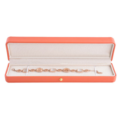 둥근 모서리 PU 팔찌 상자