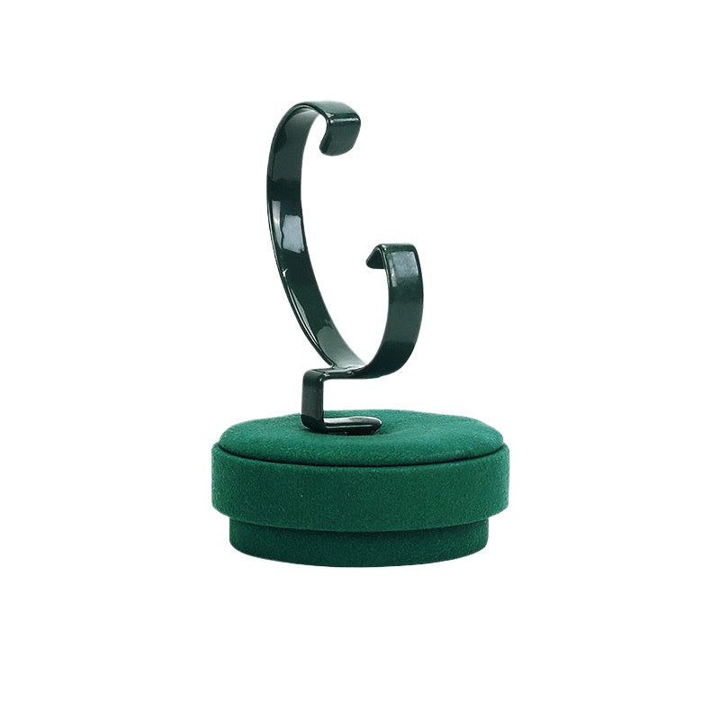 Premium Green Metal & Microfiber Watch & Bracelet Display Stand