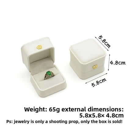 Crown Waist PU Jewelry Box