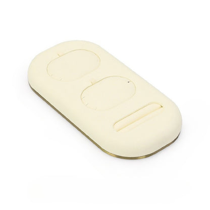 Oval Jewelry Display Tray with Metal Base for Necklaces, Rings & Bracelets