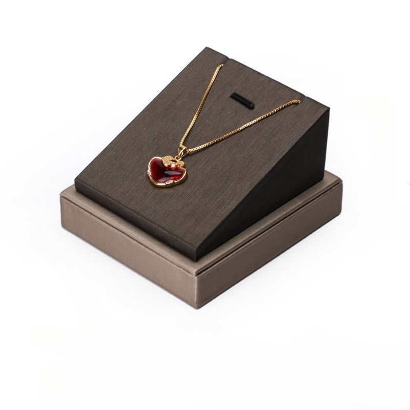 Black & Beige PU Leather Jewelry Display Set - Modular Counter Stand with Busts, Ring, Earring & Bracelet Holders
