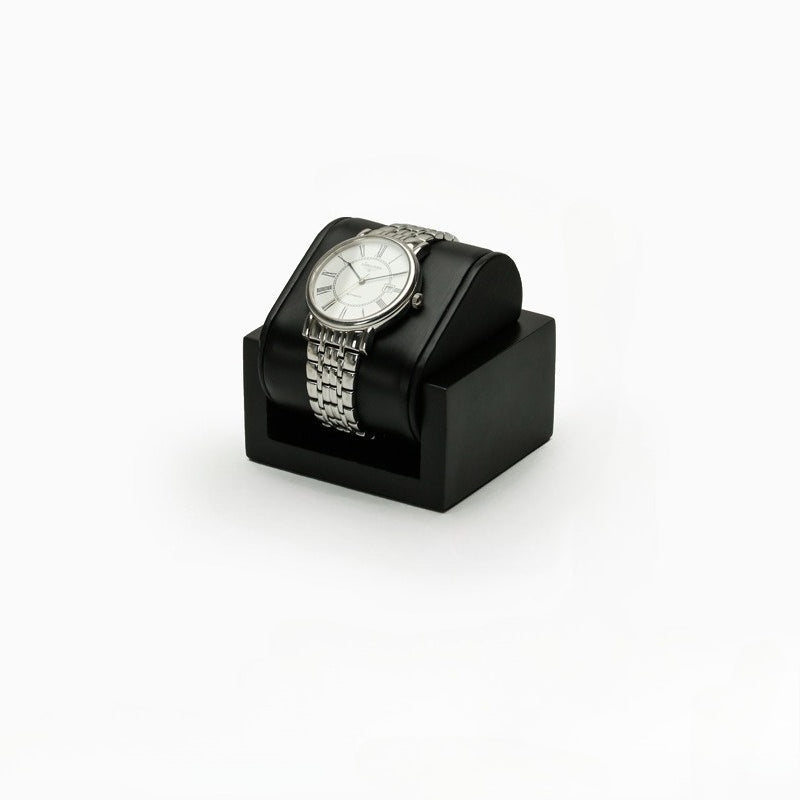 Black 2 Watch Display Stand, Leather Pillow Watch Holder for Retail & Home