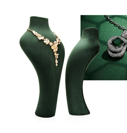 Green Necklace Display Bust Jewelry Stand