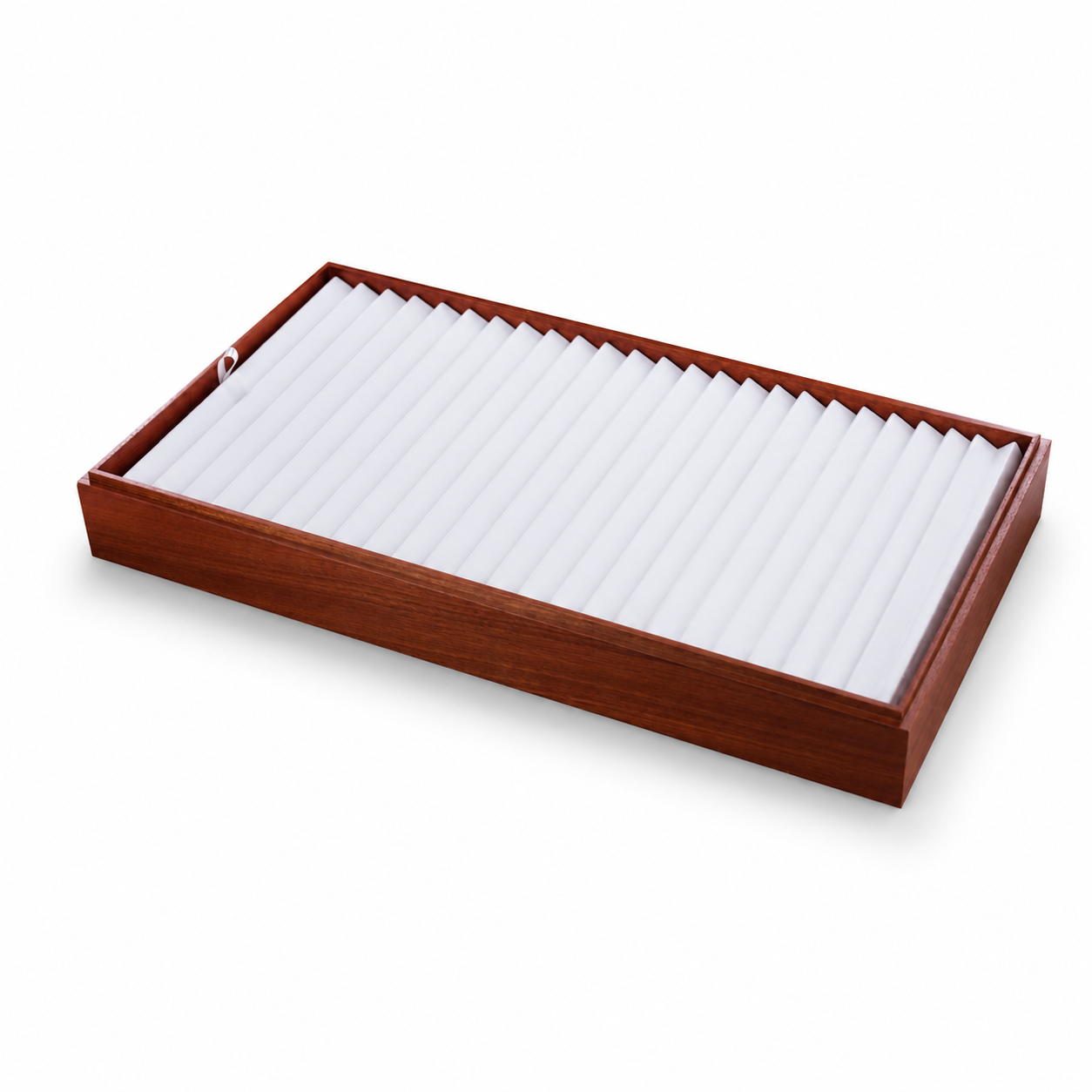 24-Slot Wooden Bracelet Display Tray with White Padded Inserts – Jeweller Buy