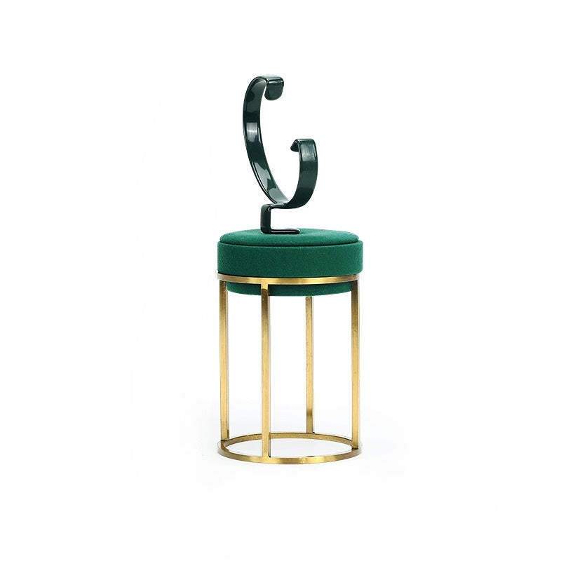 Premium Green Metal & Microfiber Watch & Bracelet Display Stand