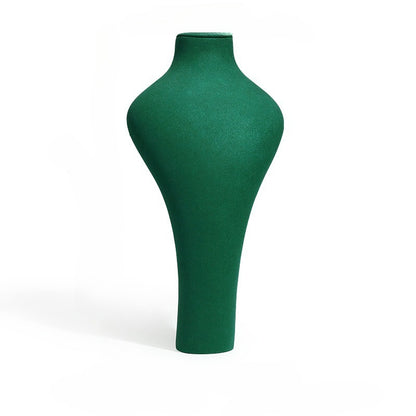 Green Microfiber Jewelry Display for Necklaces Rings Earrings