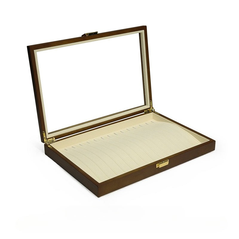 Wooden Jewelry Tray with Lid | Organizer for Necklace Ring Bracelet & Jewelry Display