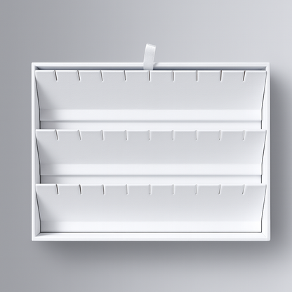 Bandeja de exhibición de reloj de pulsera gris