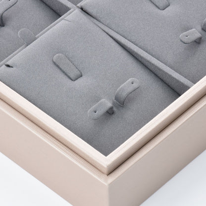 Bandeja de exhibición de reloj de pulsera gris